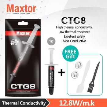 Pasta Térmica de Alto Rendimiento Maxtor CTG8, Mini 12.8 W/m-K para Ordenador Portátil, PC, CPU, GPU y Disipadores de Calor