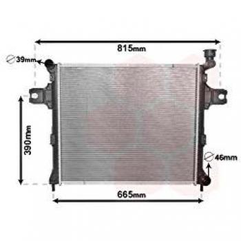 Radiador de refrigeración del motor VAN WEZEL 21002059