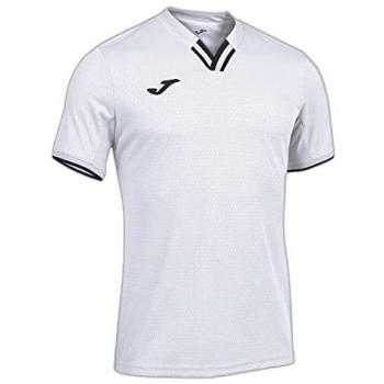 Camiseta de manga corta Joma Toletum IV hombre blanco negro