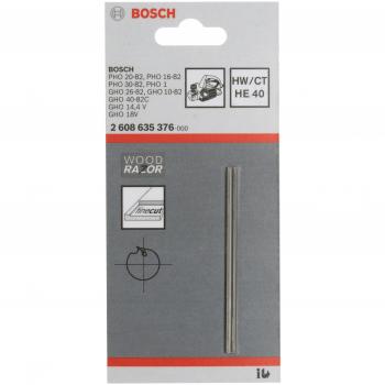 Bosch Professional 2 608 635 376 - Cuchilla del cepillo - Afilado, recto, HM, HE 40