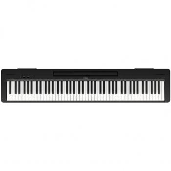 Yamaha P-143B - Piano Digital Compacto con 88 teclas, acción de martillo graduada, sonidos de piano acústico, polifonía de 192 notas, conectividad USB to Host y altavoces estéreo