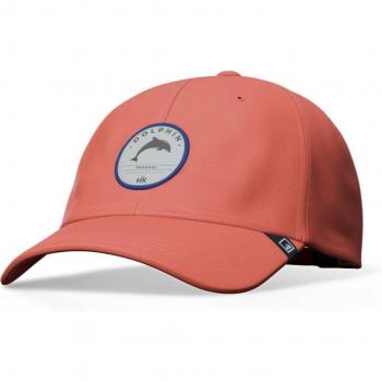 Gorra unisex Dolphin Coral y Azul con diseño de estilo moderno, fabricada en material ligero y transpirable, ajuste cómodo, visera curva para protección solar, ideal para actividades al aire libre