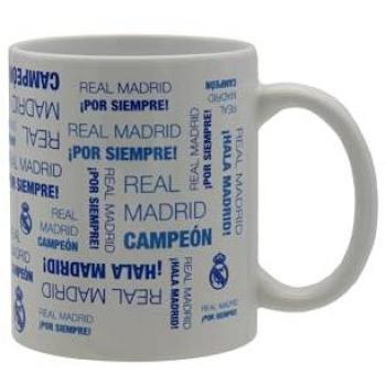 Taza Mug Cerámica Real Madrid 330ml con Caja Regalo - Varios Modelos, Producto Oficial