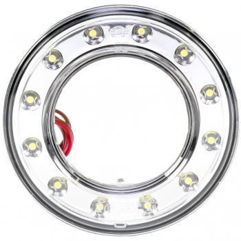 Lámpara de Posición LED Hella 2PF 008 405-051 - 24V, Conexión por Tornillo, Color de Lente: Transparente, Cable: 160mm