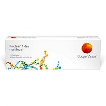 Proclear 1-Day Lentes de contacto multifocales diarias, R 8.7, D 14.2, 1.5 dioptría, adición 0-30 lentillas