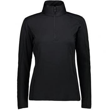 Chaqueta Técnica CMP Mujer 30L1086 Negro Fleece de Media Cierre