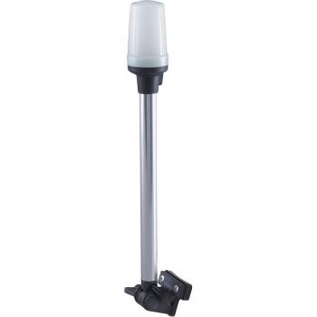 Perko 1134DP0CHR Fold Down All-Round Pole Light - Horizontal Mount - White