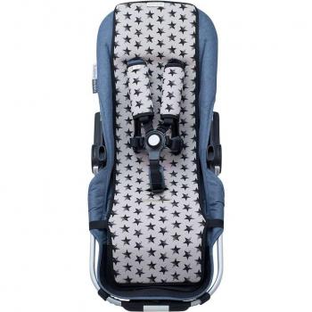 Colchoneta Suave para Cochecito Gemelar con Arnés a Conjunto de Jyoko - características: diseño cómodo y acolchado, arnés de seguridad ajustable, compatible con cochecitos gemelares, fácil instalación y limpieza,