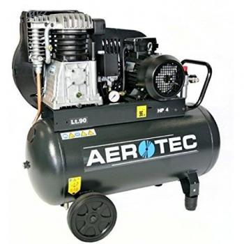 Compresor Aerotec 650-90 de 400 Voltios, 15 Bar, 420 l/min, 30 kW, 90 litros