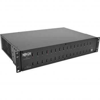Tripp Lite 32-Port USB Charging Station with Syncing, 230V 5V 80A (400W) Rack-Mount Organizer