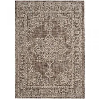 Contemporary Brown Indoor/Outdoor Rug 120 x 170 cm