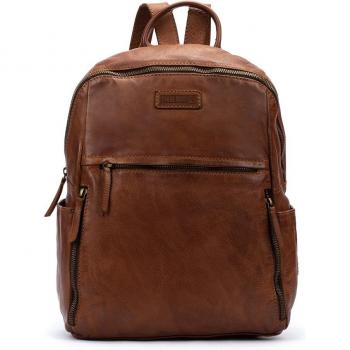 Mochila de hombre de piel en color marrón Pikolinos