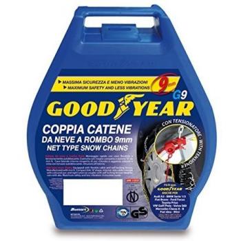 Goodyear 77914: G9 Cadenas de nieve 9 mm para coches, Talla 130, TÜV Süd y ÖNORM V5117