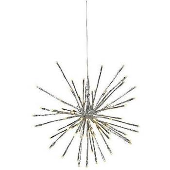 Star iluminación exterior, Metal, 1 W, Plata, 30 x 30 x 30 cm