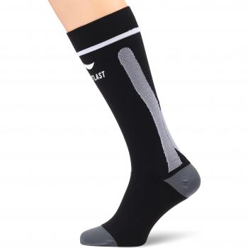Sportlast Start Calcetines Largos de Comprensión, Negro / Blanco, S