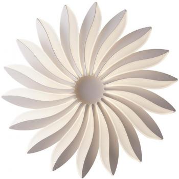 Plafonnier LED intégré Sunrise blanc ampoules 8,5cm con luz regulable de 4000K, diseño de flor, colgante de techo al ras