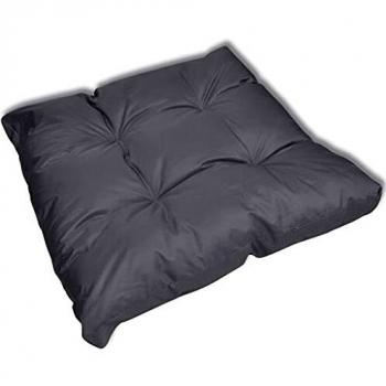 vidaXL Cojín de Asiento de Silla Acolchado 80x80 cm Poliéster Gris Almohadilla
