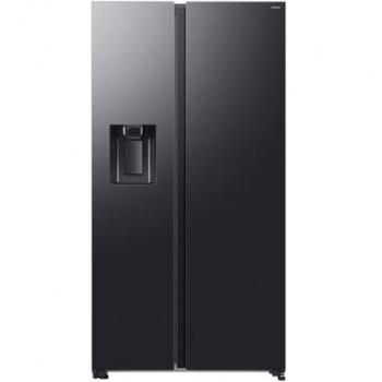 Frigorífico Americano Side by Side Samsung RS70F64KEFEF, 640L, Clase E, Antracita, con Dispenser de Agua y Hielo, Wi-Fi y Tecnología All-Around Cooling