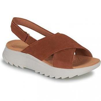 Sandalia mujer Clarks Dashlite Wish cómoda y ligera color camel