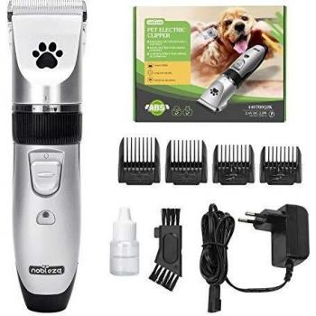 Nobleza Cortapelos para Perros Profecional Mascotas Set Mquina Cortar Pelo Sin Cable y Recargable para Mascotas Pequeas Medianas y Grande