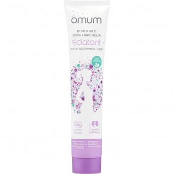 Pasta Dental Orgánica Omum L'Éclatant Sabor Menta 75 ml - Cuidado Frescura para Dientes y Encías Sensibles, Sin Flúor