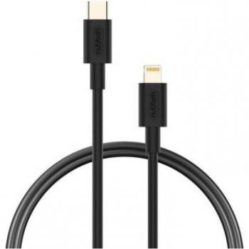 Cable USB-C a Lightning Nubbeh Elisium 1m 2A Negro