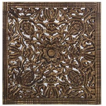 Retablo decorativo Alexandra House Living Marrón Madera 6 x 94 x 95 cm