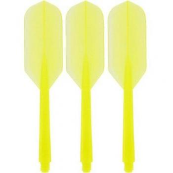 Condor Pluma para dardos - Zero Stress - Sistema profesional integrado de pluma - Slim - Amarillo - Talla L 33,5 mm
