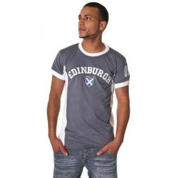Mens Edinburgh No 9 T-Shirt Grey Marl option Large