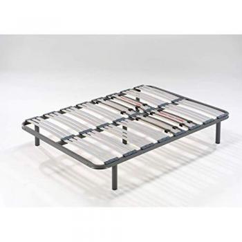 Somier multilaminas con reguladores lumbares 90x190 cm, incluye 4 patas de 32 cm