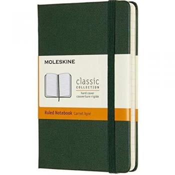 Moleskine Pocket Ruled Hardcover Notebook, Myrtle Green (3.5 x 5.5)