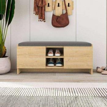 Zapatero Bucket con asiento color safir 110x43x37 cm