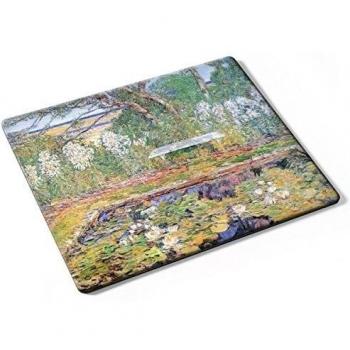 Hassam - A Garden On Long Island, Designer Almohadilla del Ratón Mouse Mouse Pad con Diseño Colorido. Auténtica Alfombrilla de 250 x 190 mm. Tamaño Ideal de Media para el Uso Diario.