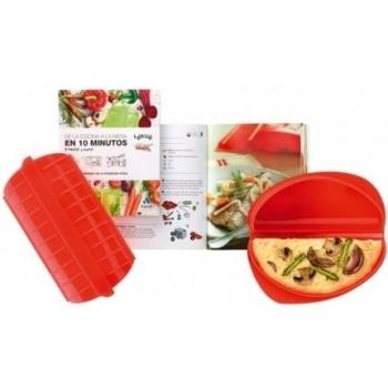 Lékué Kit Libro+Omelette+Estuche de Vapor, Centimeters