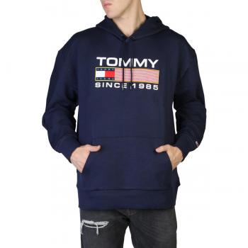 Stylish Blue Men's Hoodie - Tommy Hilfiger DM0DM15009