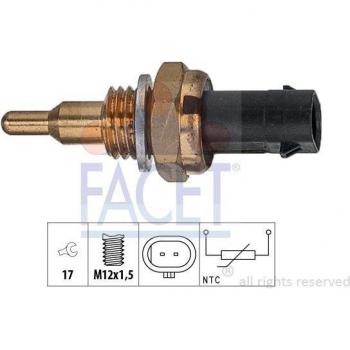 Sensor de temperatura del refrigerante FACET 7.3405, tipo: unidad de envío, características: mide la temperatura del refrigerante, compatible con diversos vehículos, fácil instalación, alta precisión y durabilidad