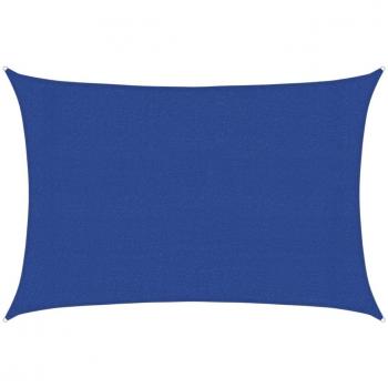 Toldo de vela rectangular HDPE 160 g/m² 3x5 m Color Antracita, Crema, Verde claro y Azul