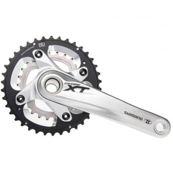 Bielas Deore XT 40//28 175 mm, plata