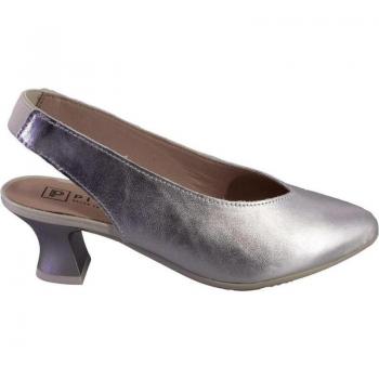 PITILLOS 5757 Zapatos de mujer en piel color plata