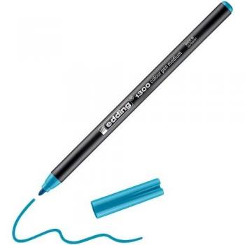 edding 1300 rotulador de color de trazo medio - azul de manganeso - 1 rotulador - punta redondeada 2 mm - rotulador para dibujar y escribir - rotulador para el colegio, mandalas, Bullet Journals