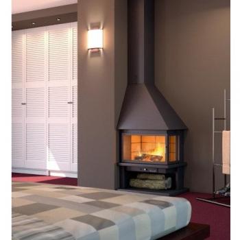 Chimenea metálica de rincón SCORIA 12 kW CH57 R-PC