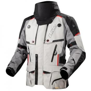 Chaqueta LS2 Apollo - Textil Impermeable 3 Capas Protección AAA Hombre 4XL - Negro Gris Rojo