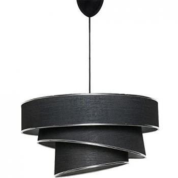 Lámpara de techo WELLHOME con estructura de metal color negro plateado