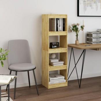 Estantería divisor de espacios 40x30x135,5 cm madera maciza de pino