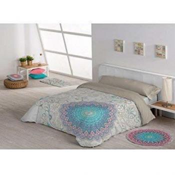 Stilia Set Nórdica 3 Piezas, Juego Edredón Almohada + Sábana Bajera Ajustable, Fundas Colchas Mod, Lecco