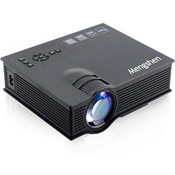 Mengshen® HD MINI Proyector 800 Lumenes, 800*480RGB Privado Cine HDMI Proyector