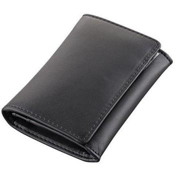 Plemo Tarjetero para Tarjeta de Crédito, Tarjetero en Piel Vaqueta con 4 Fundas para Tarjetas y 1 Compartimento