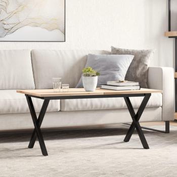 X-Legs Patas de mesa de salón en hierro fundido 70x30x43 cm color negro