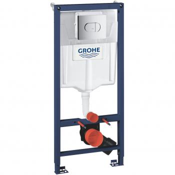 Inodoro Suspendido Grohe Solido 3 en 1 con Cisterna Integrada y Pulsador Arena Cosmopolitan 6/9L