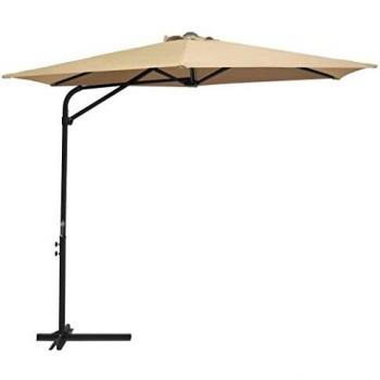 vidaXL Garden Parasol with Steel Pole 300 cm Taupe